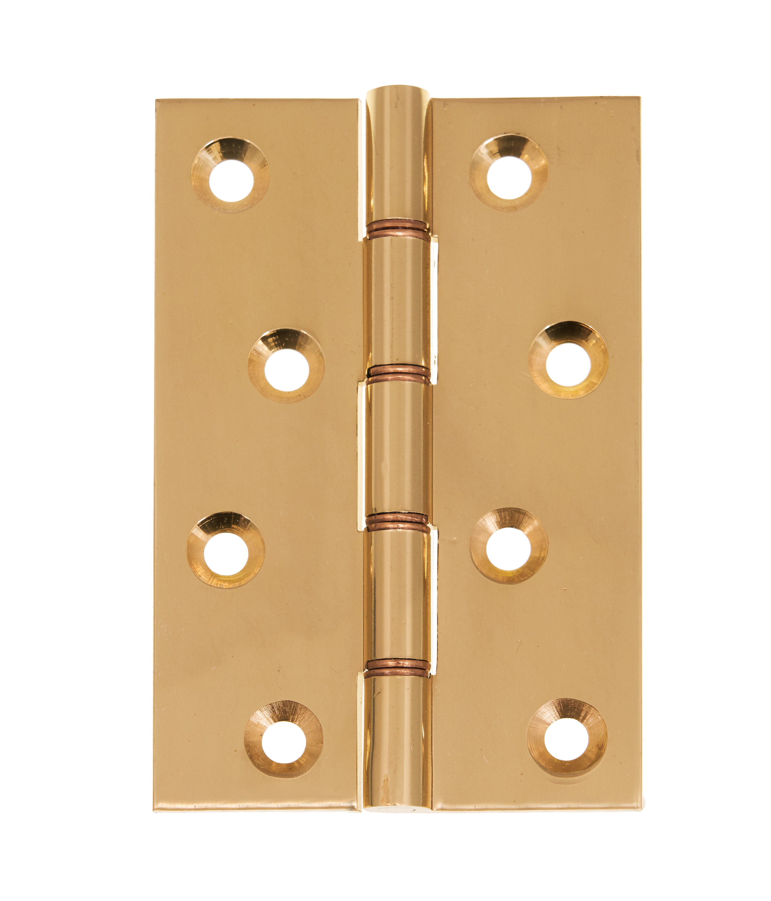 Eclipse Phosphor Bronze Washered Hinge 4 Inch (102mm x 67mm x 3mm) - Polished Brass (Sold in Pairs)